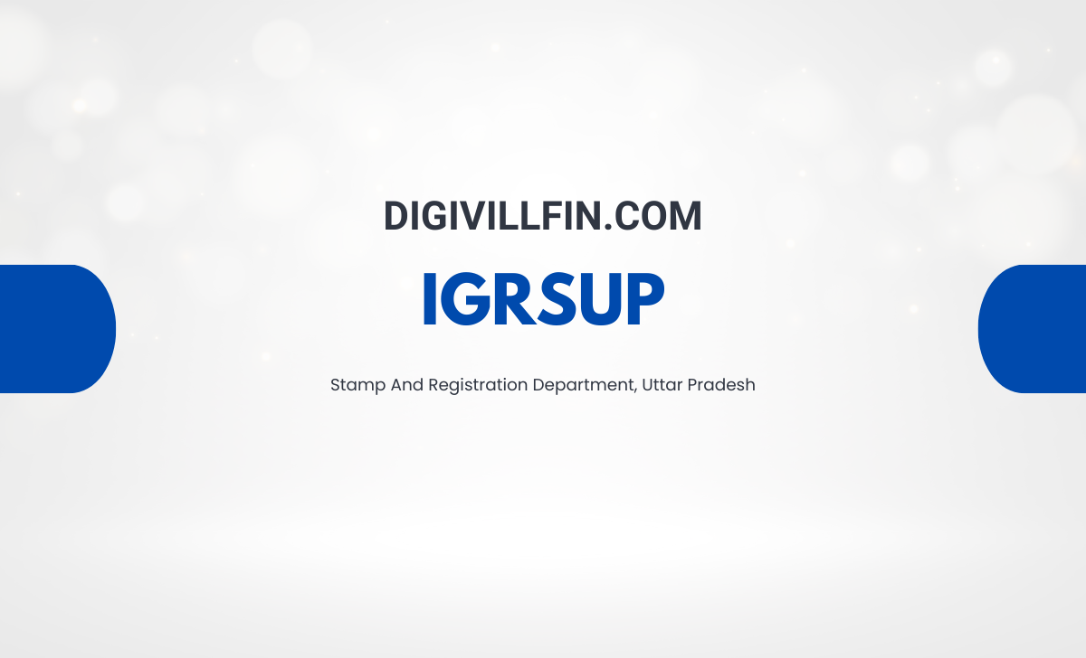 IGRSUP - Stamp And Registration Department, Uttar Pradesh 2026
