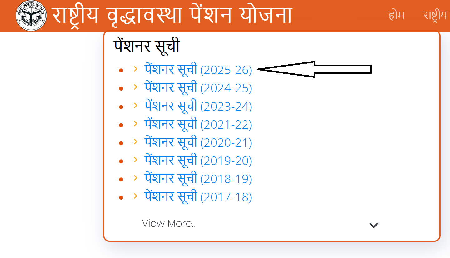 Old Age Pension List